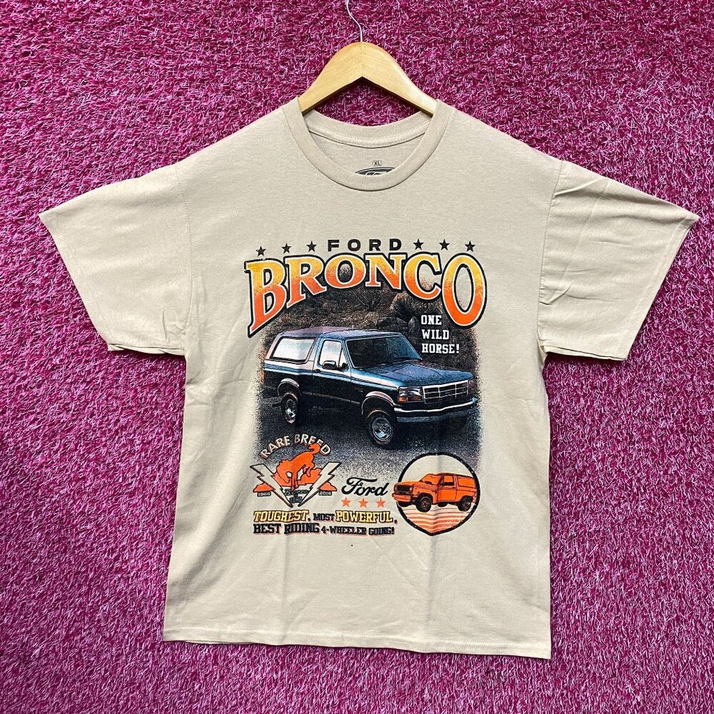 Ford Beige Bronco Graphic Tee